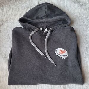 BOXING ROCK BREWING CO HOODIE SHELBURNE NOVA SCOTIA GRAY UNISEX SMALL